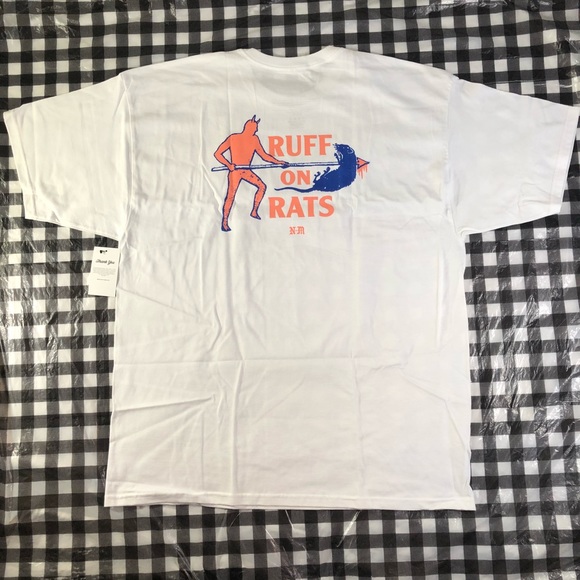 never made Other - Never Made NM Ruff On Rats White With Tags T shirt